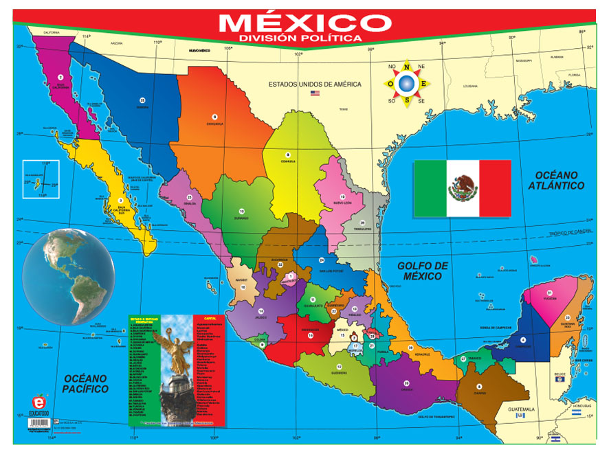 Top 93 Imagen Planisferio De La República Mexicana Viaterramx 3436